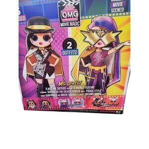 LOL Surprise OMG Ms. Direct Movie Magic Doll w/2 Outfits 25 Surprises NIB